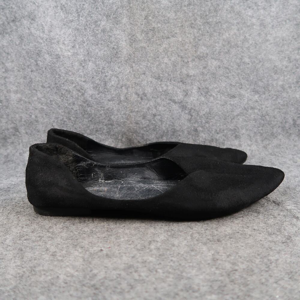 Casual Shoes Womens 42 Skimmer Flats Slip On Pointed Toe Black Classic Fashion